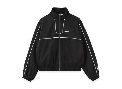 X-Girl Women's Face Label Track Jacket "Black"