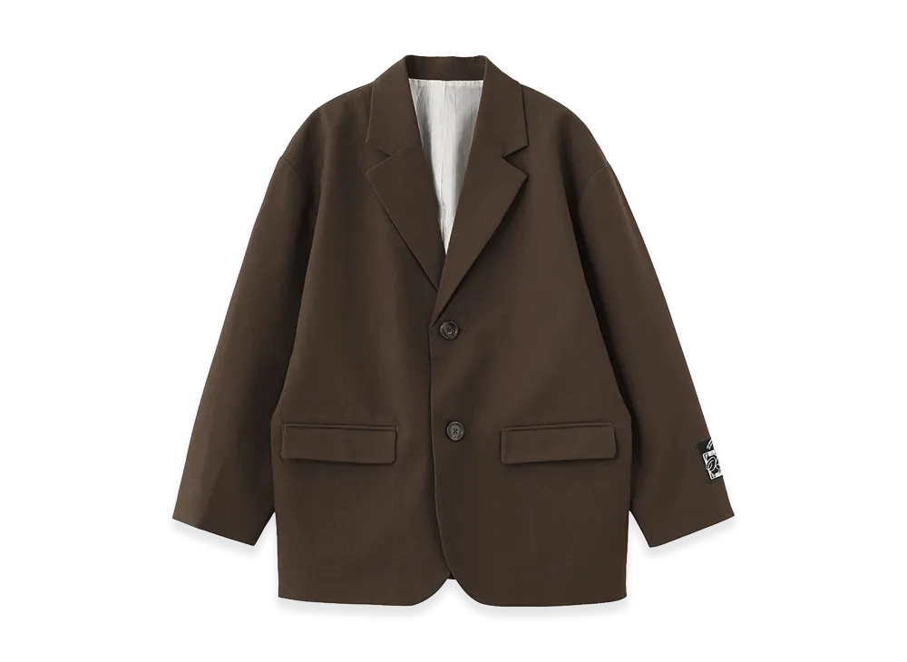 X-Girl Women's Face Label Tailored Jacket "Brown"