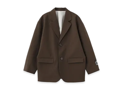 X-Girl Women's Face Label Tailored Jacket "Brown"