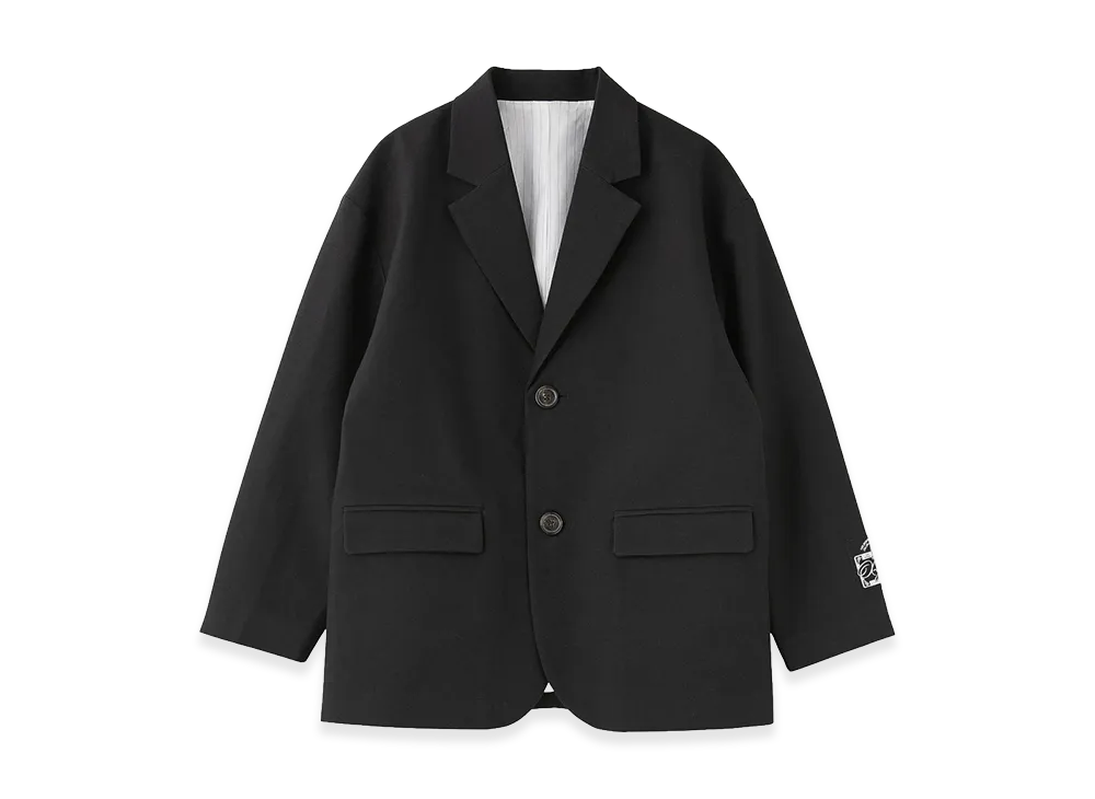 X-Girl Women's Face Label Tailored Jacket "Black"