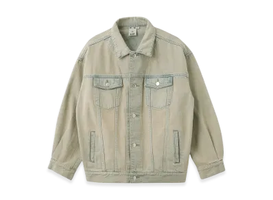 X-Girl Women's Cursive Logo Denim Jacket "Light Indigo"