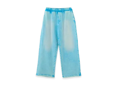 X-Girl Women's Face Label Washed Sweatpants "Light Blue"