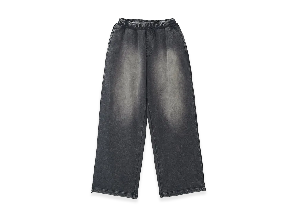 X-Girl Women's Face Label Washed Sweatpants "Black"