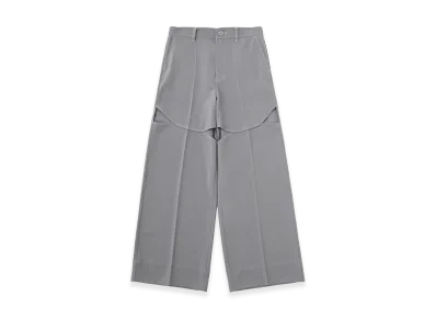 X-Girl Women's Curved Cut Paneled Pants "Grey"