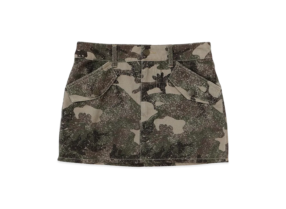X-Girl Women's Flap Pocket Mini Skirt "Camo"