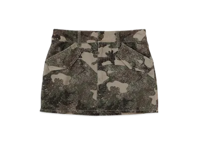 X-Girl Women's Flap Pocket Mini Skirt "Camo"