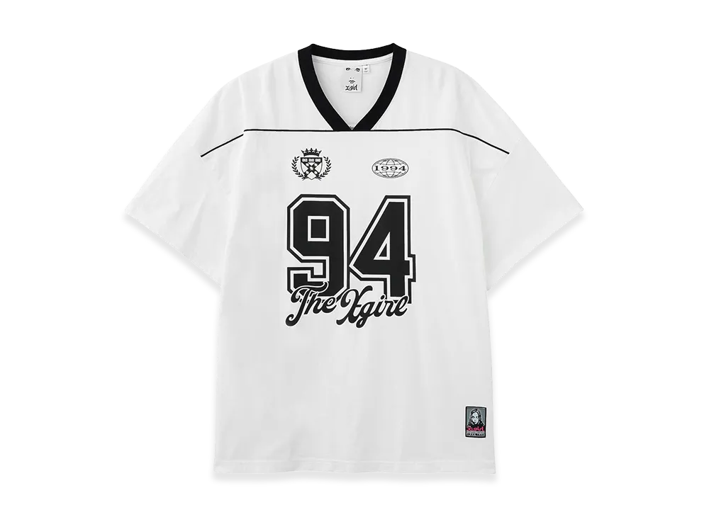 X-Girl Women's Face Label Number Big Tee Dress "White"