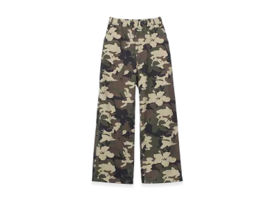 X-Girl Women's Faded Face Label Easy Pants "Camo"