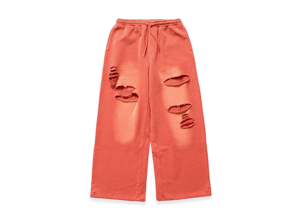 X-Girl Women's Distressed Sweatpants "Orange"