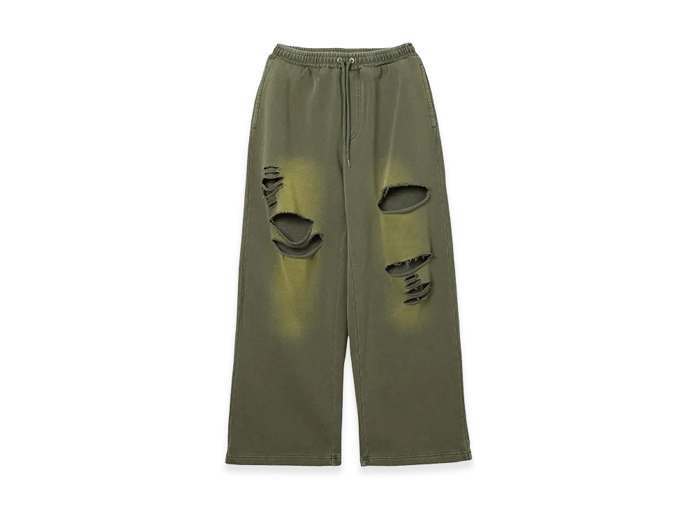 X-Girl Women's Distressed Sweatpants "Olive"