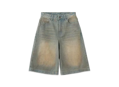 X-Girl Women's Waxed Denim Shorts "Light Indigo"