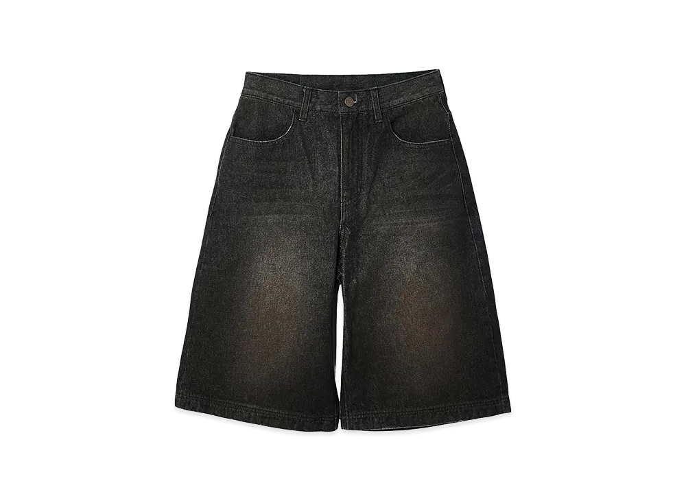 X-Girl Women's Waxed Denim Shorts "Black"
