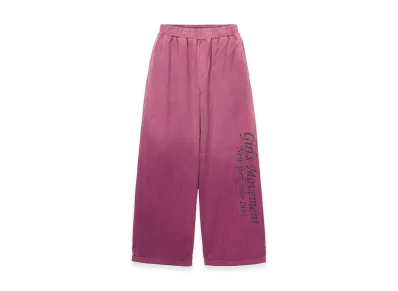 X-Girl Women's Hard Distressed Relax Easy Pants "Burgundy"