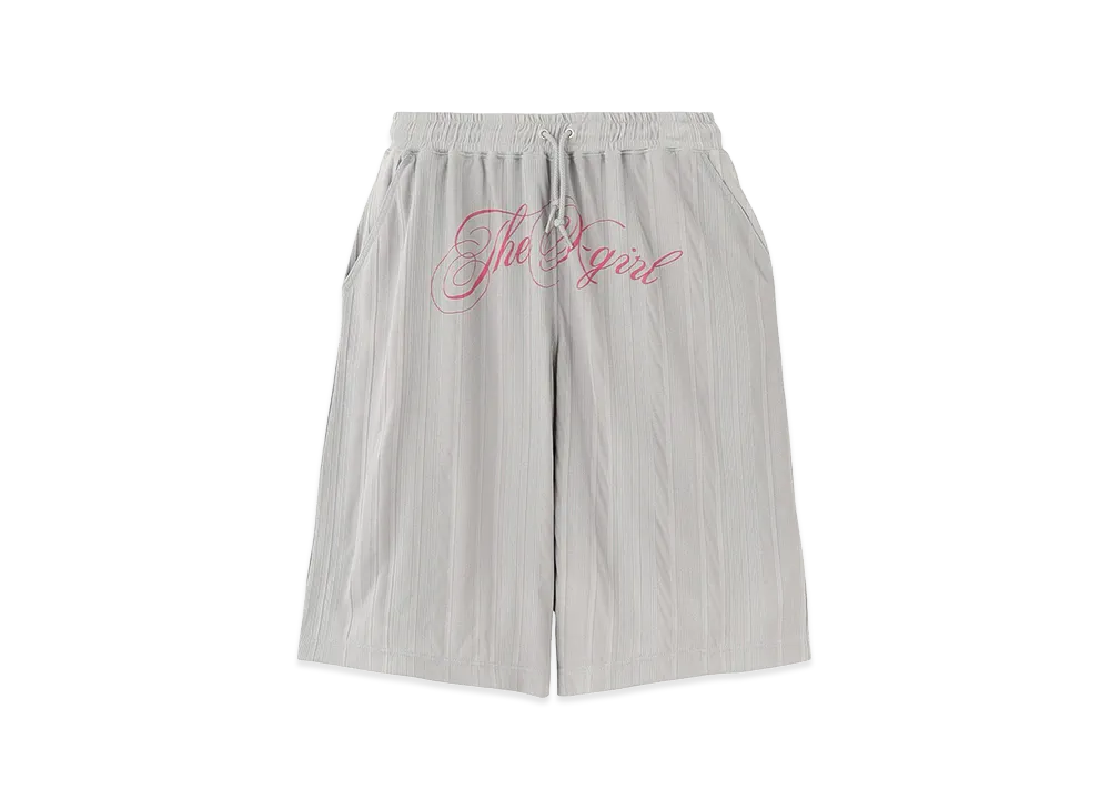 X-Girl Women's Script Logo Shorts "Grey"
