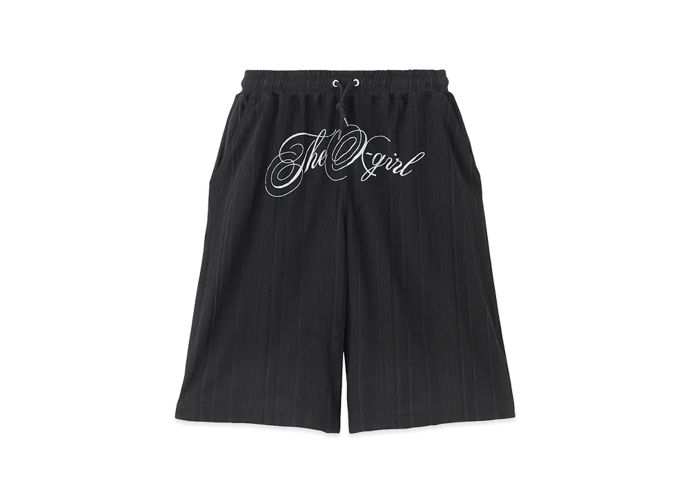 X-Girl Women's Script Logo Shorts "Black"