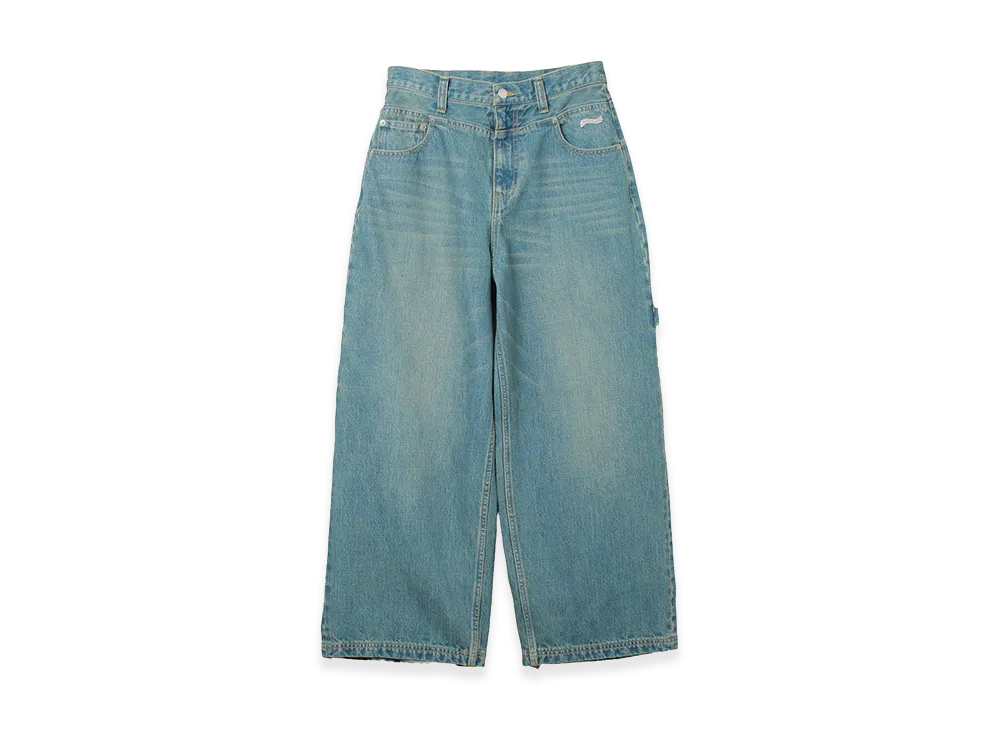X-Girl Women's Baggy Denim Pants "Light Indigo"