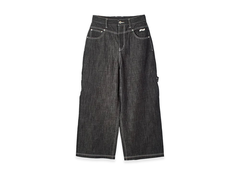 X-Girl Women's Baggy Denim Pants "Black"
