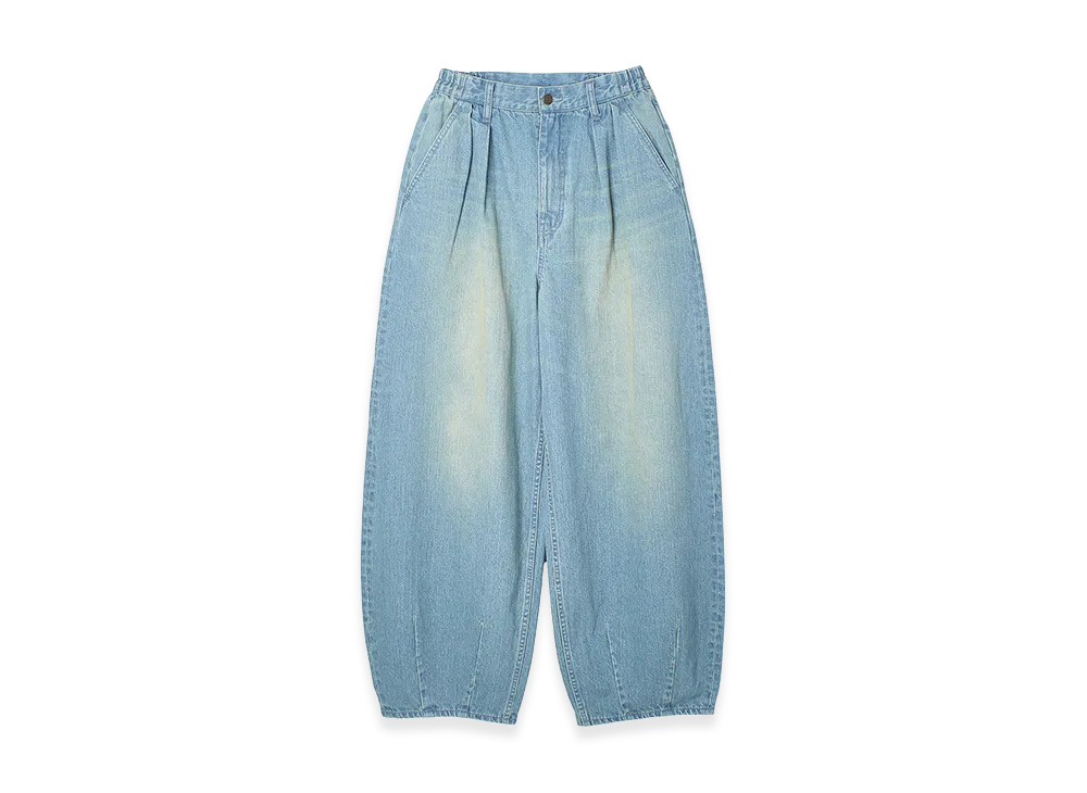 X-Girl Women's Tuck Wide Leg Denim Pants "Light Pink"