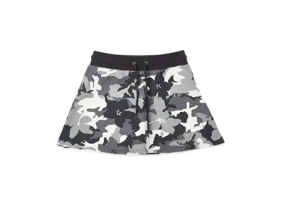 X-Girl Women's Hibiscus Camouflage Sweat Skirt "Grey"