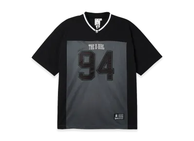 X-Girl Women's Face Label Football Tee Dress "Black"