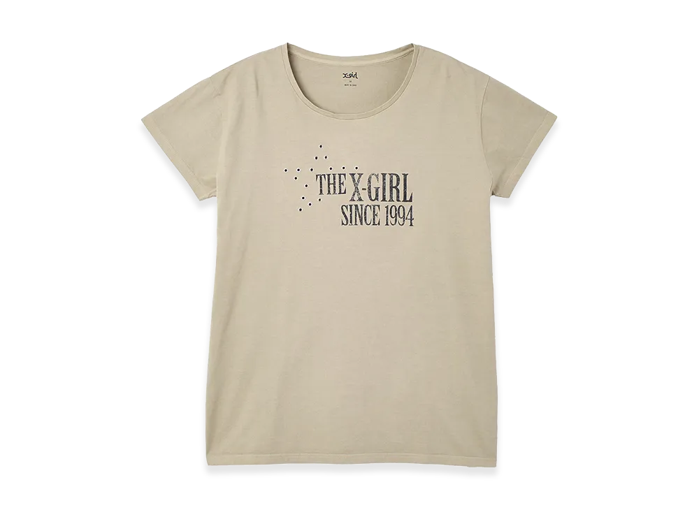 X-Girl Women's Eyelet Star S/S Tee Dress "Beige"