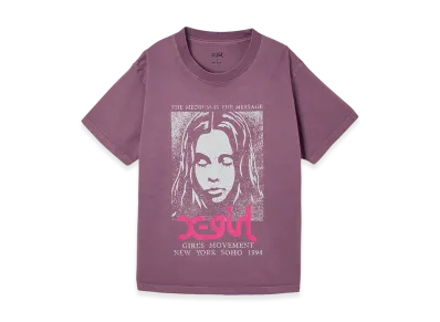 X-Girl Women's Faded Face S/S Tee "Purple"