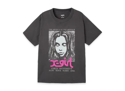 X-Girl Women's Faded Face S/S Tee "Black"