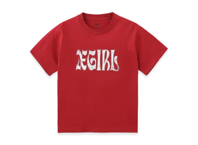 X-Girl Women's Studded Logo S/S Tee "Red"