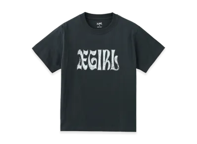 X-Girl Women's Studded Logo S/S Tee "Charcoal"