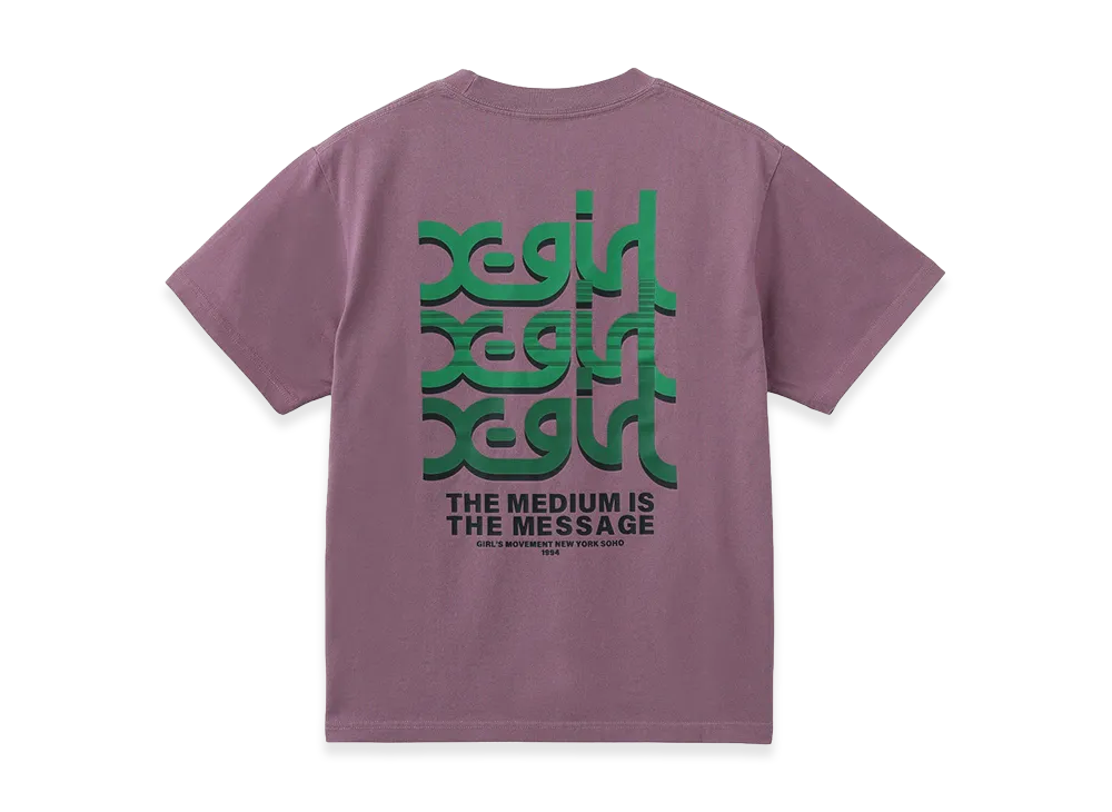 X-Girl Women's Triple Logo S/S Tee "Purple"