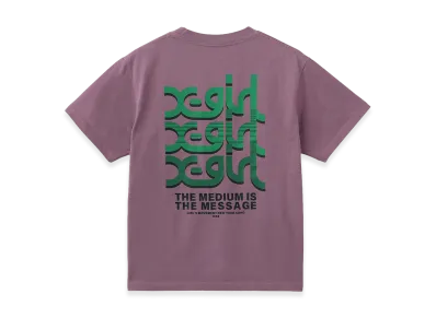 X-Girl Women's Triple Logo S/S Tee "Purple"