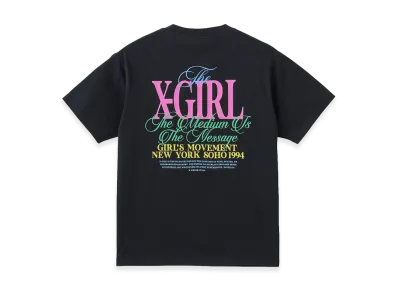 X-Girl Women's Colorful Logo S/S Tee "Black"