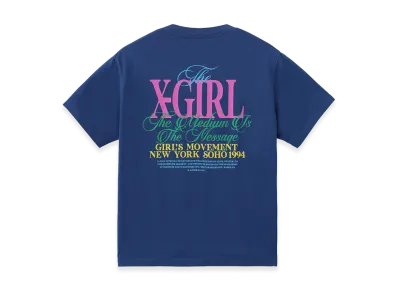 X-Girl Women's Colorful Logo S/S Tee "Blue"