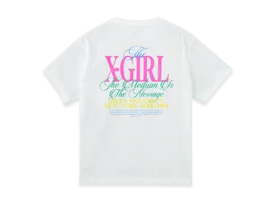 X-Girl Women's Colorful Logo S/S Tee "White"