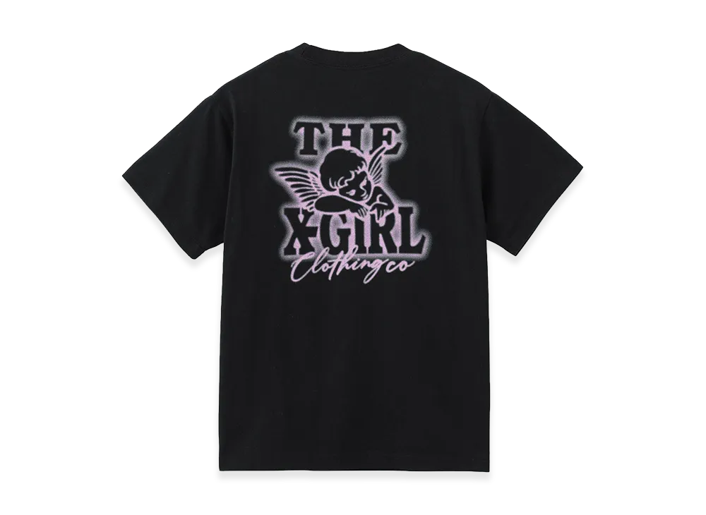 X-Girl Women's Spray Angel S/S Tee "Black"