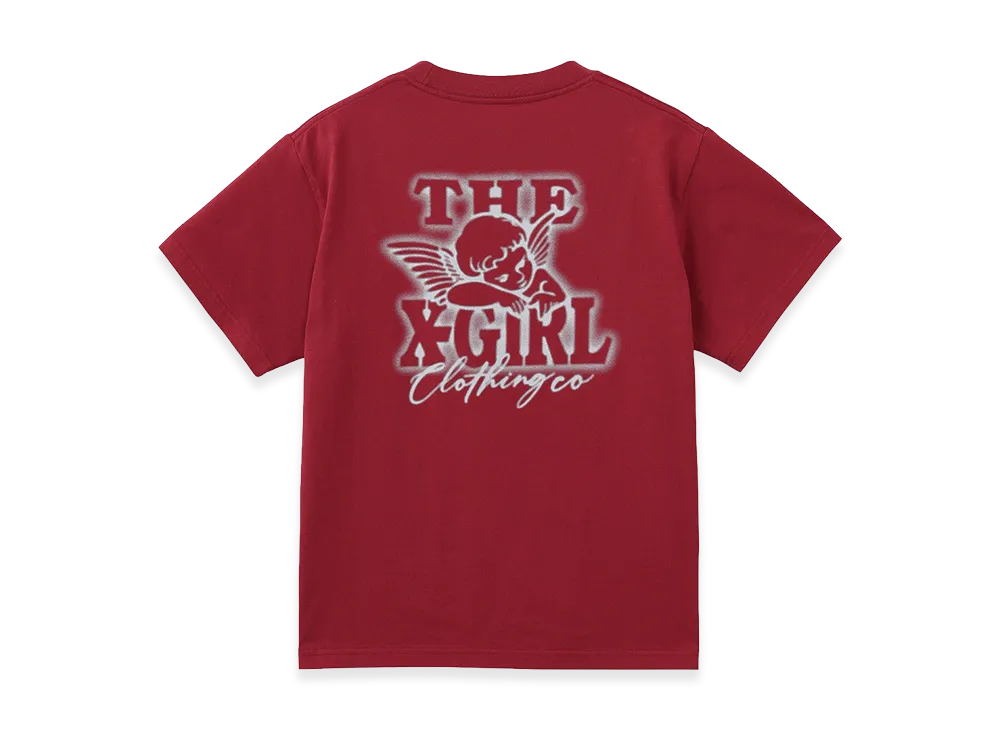 X-Girl Women's Spray Angel S/S Tee "Red"