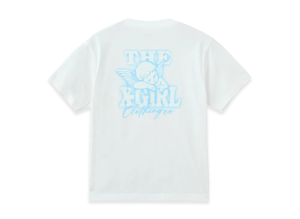 X-Girl Women's Spray Angel S/S Tee "White"