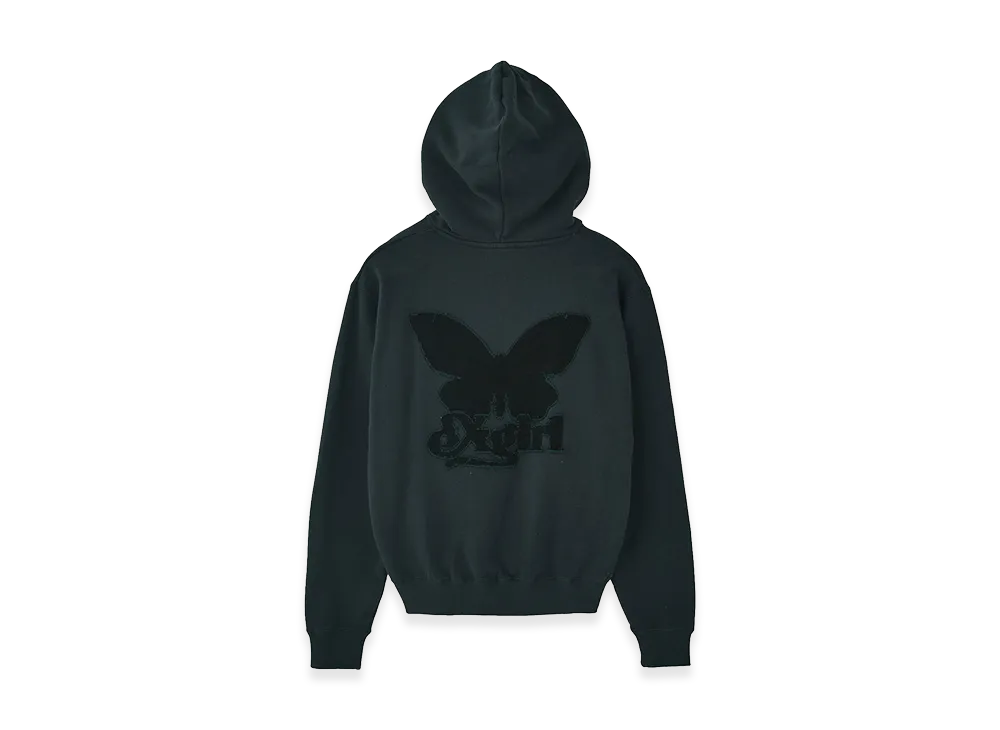X-Girl Women's Butterfly Patch Sweat Hoodie "Charcoal"