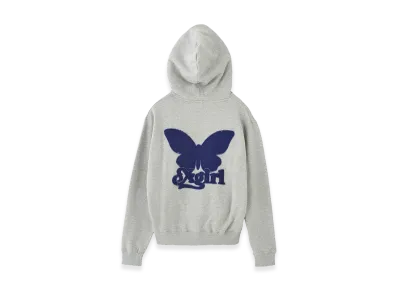 X-Girl Women's Butterfly Patch Sweat Hoodie "Ash"