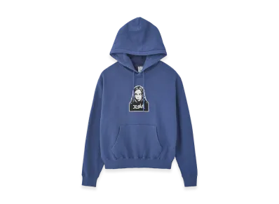 X-Girl Women's Face Patch Sweat Hoodie "Blue"