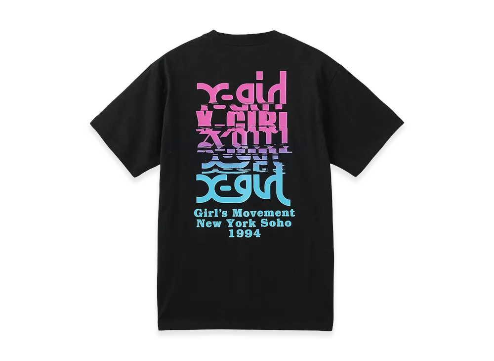 X-Girl Women's Noise Logo S/S Tee "Black"