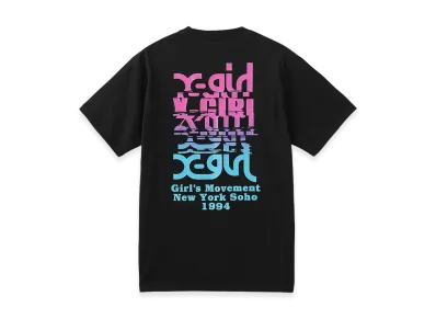 X-Girl Women's Noise Logo S/S Tee "Black"