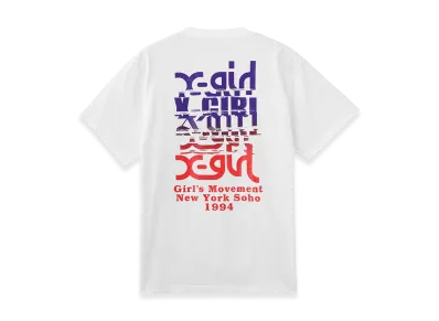 X-Girl Women's Noise Logo S/S Tee "White"