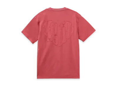 X-Girl Women's Pigment Dyed Heart And Logo S/S Tee "Red"