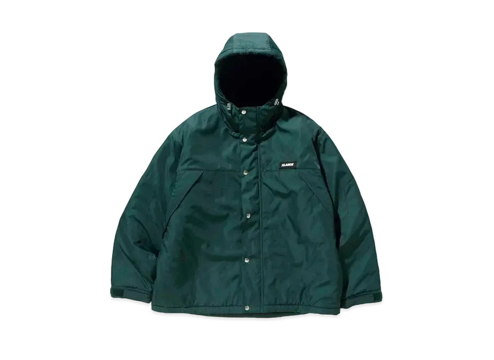 XLARGE HOODED NYLON JACKET "Dk Green"