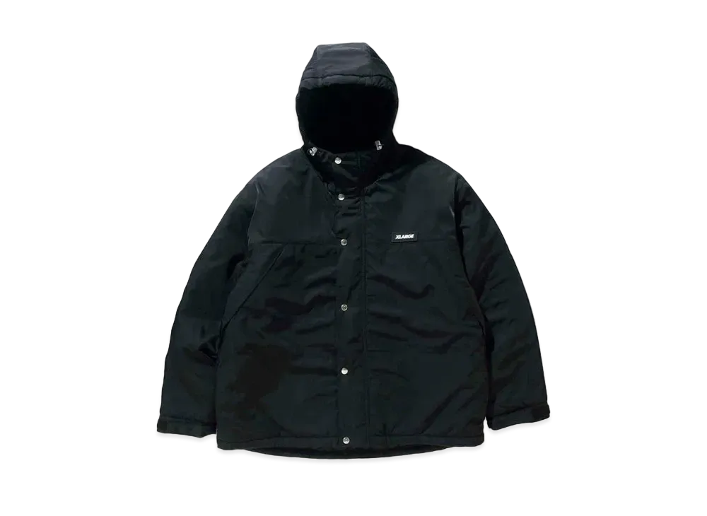 XLARGE HOODED NYLON JACKET "Black"