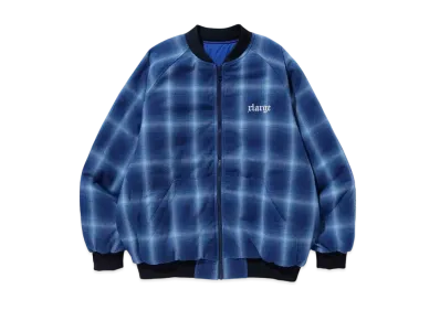 XLARGE REVERSIBLE QUILTED BOMBER JACKET "Navy"