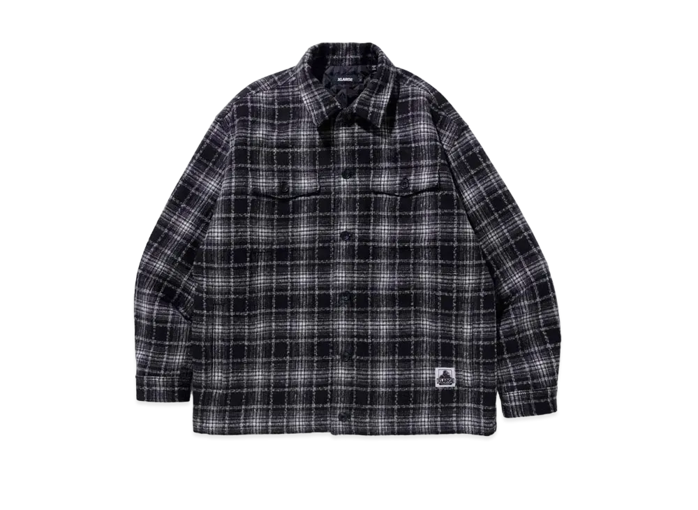 XLARGE TWEED CHECK JACKET "Black"