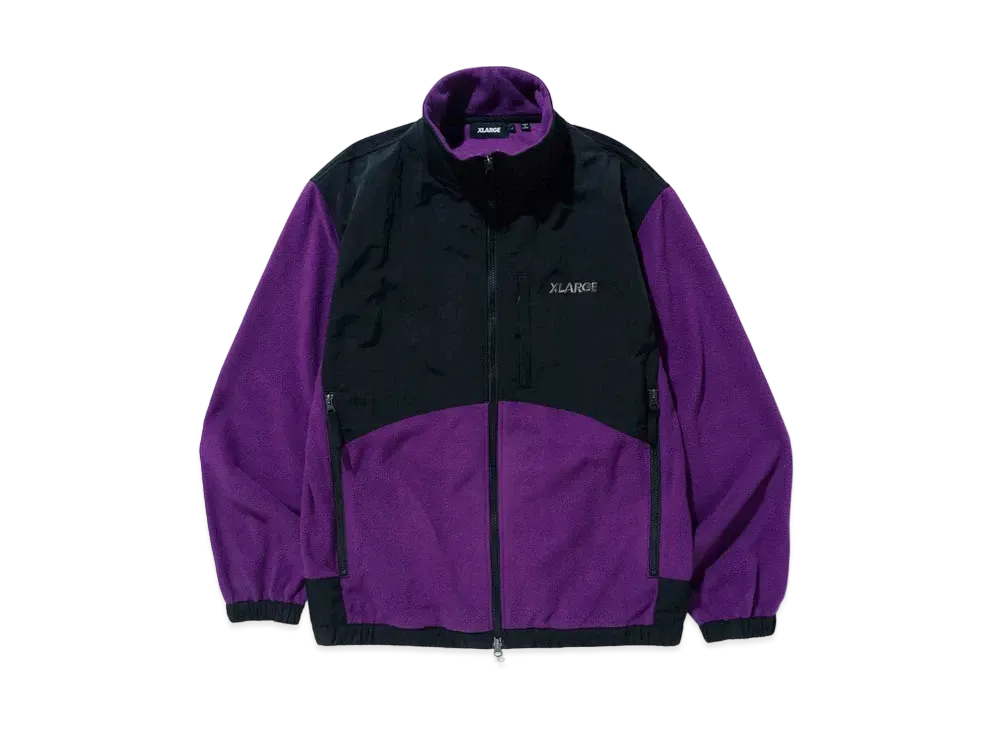 XLARGE PANELED FLEECE JACKET "Purple"