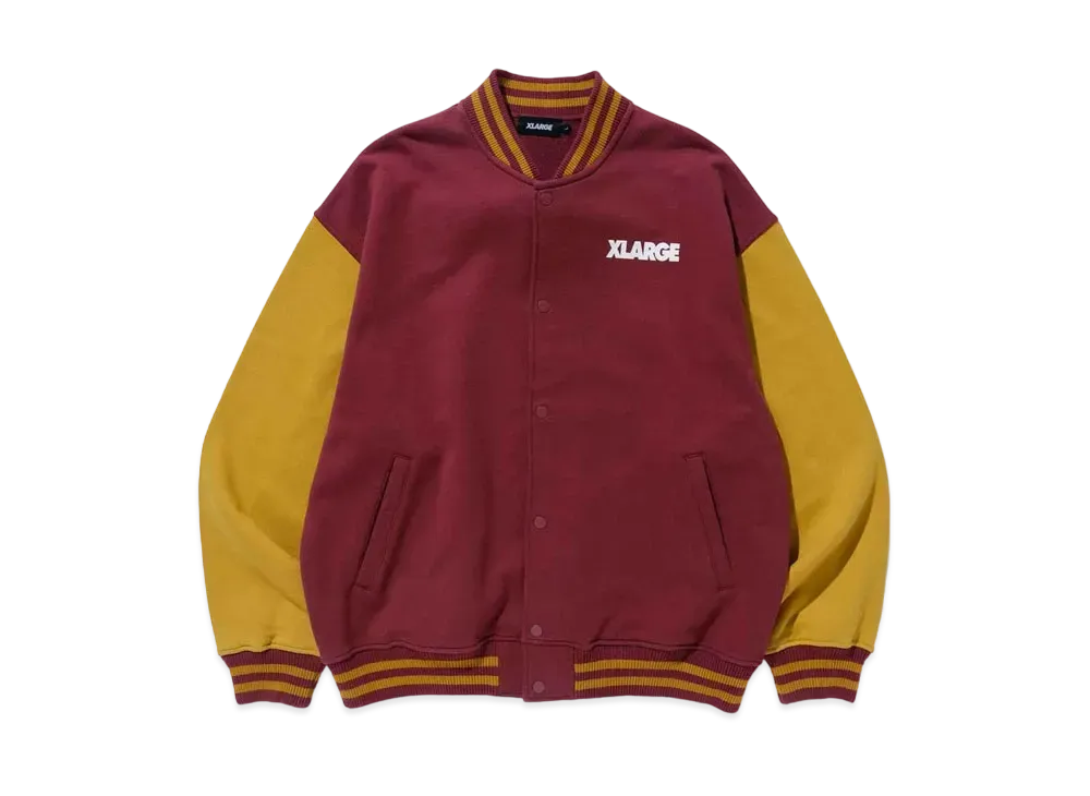 XLARGE SWEAT VARSITY JACKET "Burgundy"